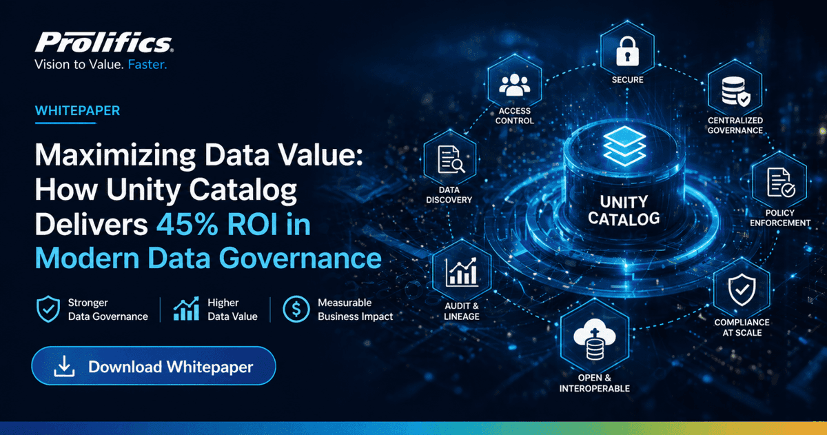 Prolifics's tweet photo. Struggling to unlock real ROI from your data investments?

Ready to transform your data into measurable business value?

Read the whitepaper: https://t.co/na8YO2lOMZ

#DataGovernance #AI #Databricks #UnityCatalog #DataStrategy #DigitalTransformation #Prolifics #DataROI #AIReady https://t.co/LxYV6J7oZL
