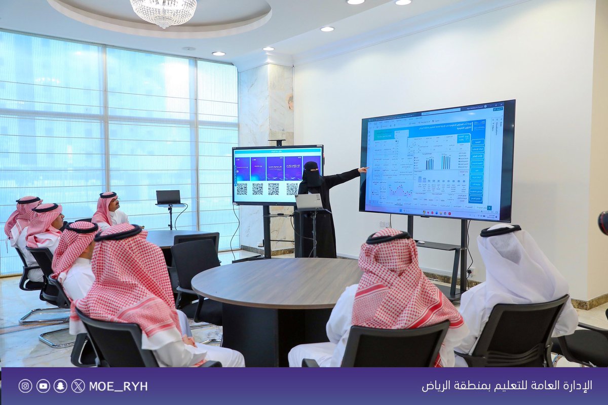 MOE_RYH's tweet photo. #تدشين |
دشّن معالي نائب وزير التعليم للتعليم العام نافذة "غرفة حالة التعليم" في تعليم منطقة الرياض، بالشراكة مع هيئة تقويم التعليم والتدريب، بهدف دعم اتخاذ القرار وتحسين المخرجات التعليمية وتعزيز تكامل البيانات، بما يسهم في رفع جودة الأداء التعليمي.
كما التقى بقيادات #تعليم_الرياض لمناقشة واقع القطاع التعليمي في المنطقة، واستعراض البرامج والمبادرات الداعمة لتطوير العملية التعليمية وتحسين مخرجاتها.