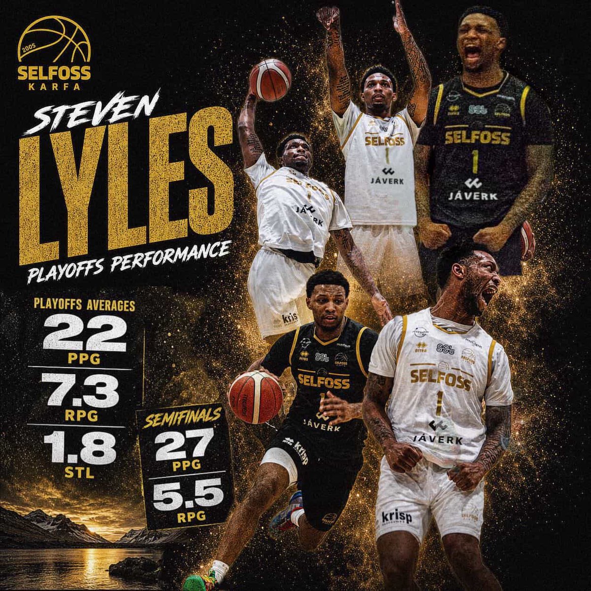 dashagencies's tweet photo. 🇮🇸‼️Steven Lyles had an interesting rookie season in Iceland with Selfoss. They reached the semifinals of the league but in the end they didn’t reached the finals to Promote in Bonus League.
He is ready for his next step🔥
#basketball #iceland #selfoss #SpringHill https://t.co/qZ4cBqFDZN
