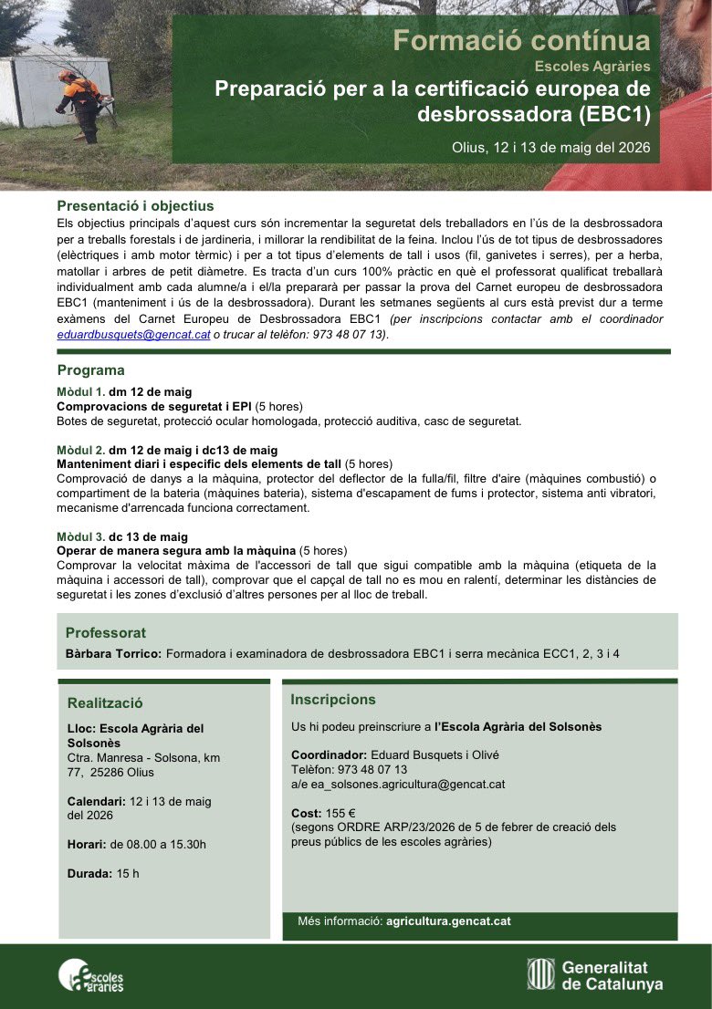 Escola Agrària del Solsonès tweet media