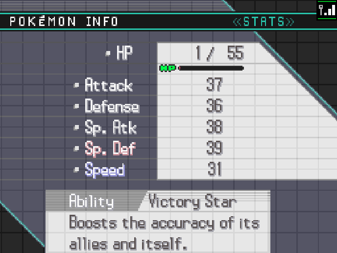 Shiny Victini obtained on Pokémon White after 4,915 runaways (Lock Removal) on Liberty Garden.
I named it Kamina, after the character from Gurren Lagann, mainly because of his iconic red sunglasses.

 BW / B2W2 Shiny Living Dex
28 / 698
