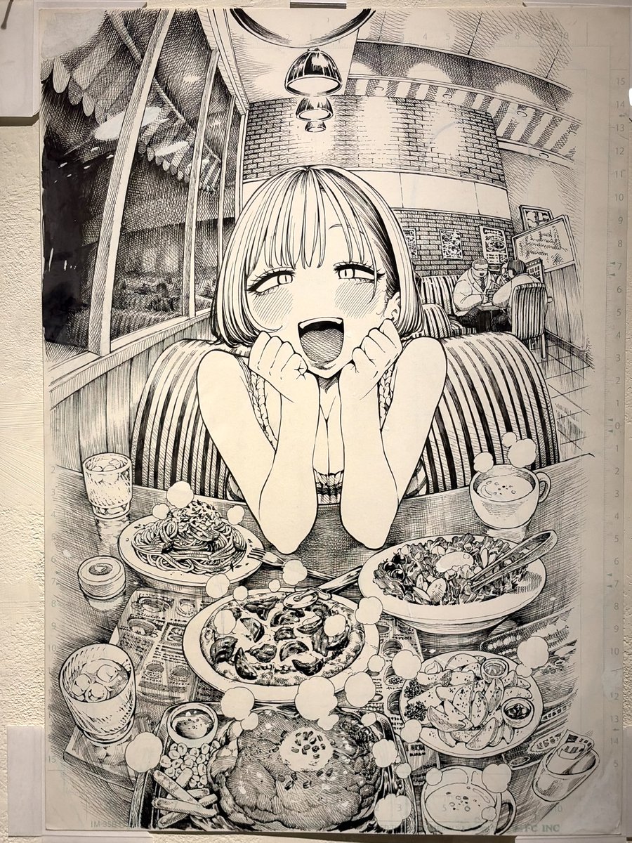 昼寝先生の原画展 #ナマ漫 (成人向け)に行きました！繊細すぎるタッチ