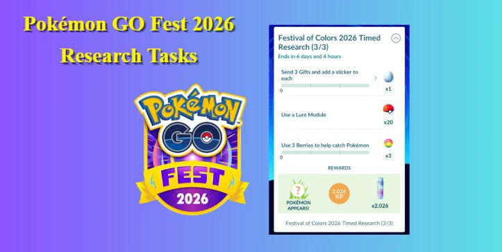 TenorshareAR's tweet photo. اعثر على جميع مهام البحث الخاصة بفعالية Pokémon GO Fest 2026 مع التفاصيل الكاملة والتسريبات ومواقع الفعاليات. ابقَ على اطلاع دائم بالجوائز والتذاكر ونصائح اللعب. 😀😃
https://t.co/ztbardOEoG https://t.co/2ipWtbjh3I