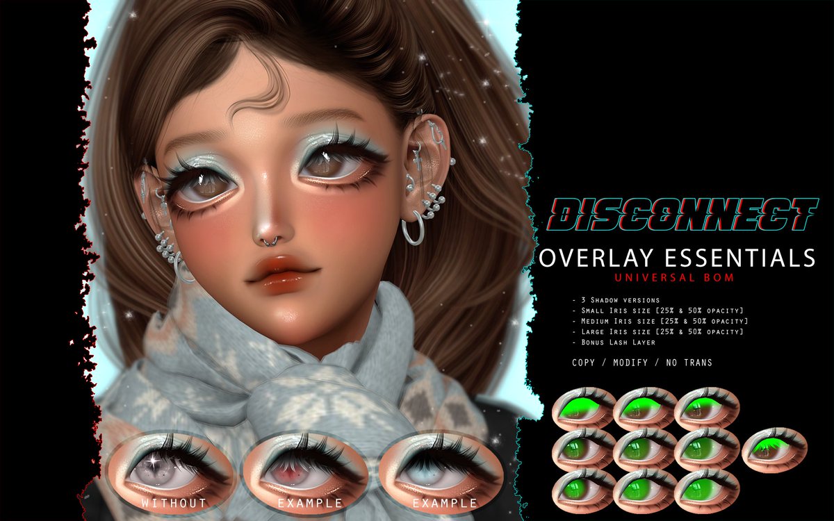 aheghoul's tweet photo. 💗New Releases! @ Kawaii Secrets [May 5th - 24th]💗
📌https://t.co/qmh4MNbzKt
Gloss Highlight V1 - Made for Genus MorphToon
Overlays Essentials - Made for SLUV BoM 🤍
[Click the images for more details on the contents]
⭐️All BOM
⭐️All Tintable
⭐️COPY/MOD
Enjoy, lovelies! https://t.co/At4Ejnz9hb