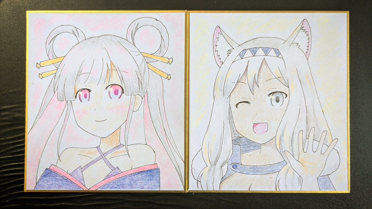 白*様 超かぐや姫！　かぐや　手描きイラスト　ファンアート　豆色紙 超かぐや姫！ かぐや 手描きイラスト ファンアート - メルカリ