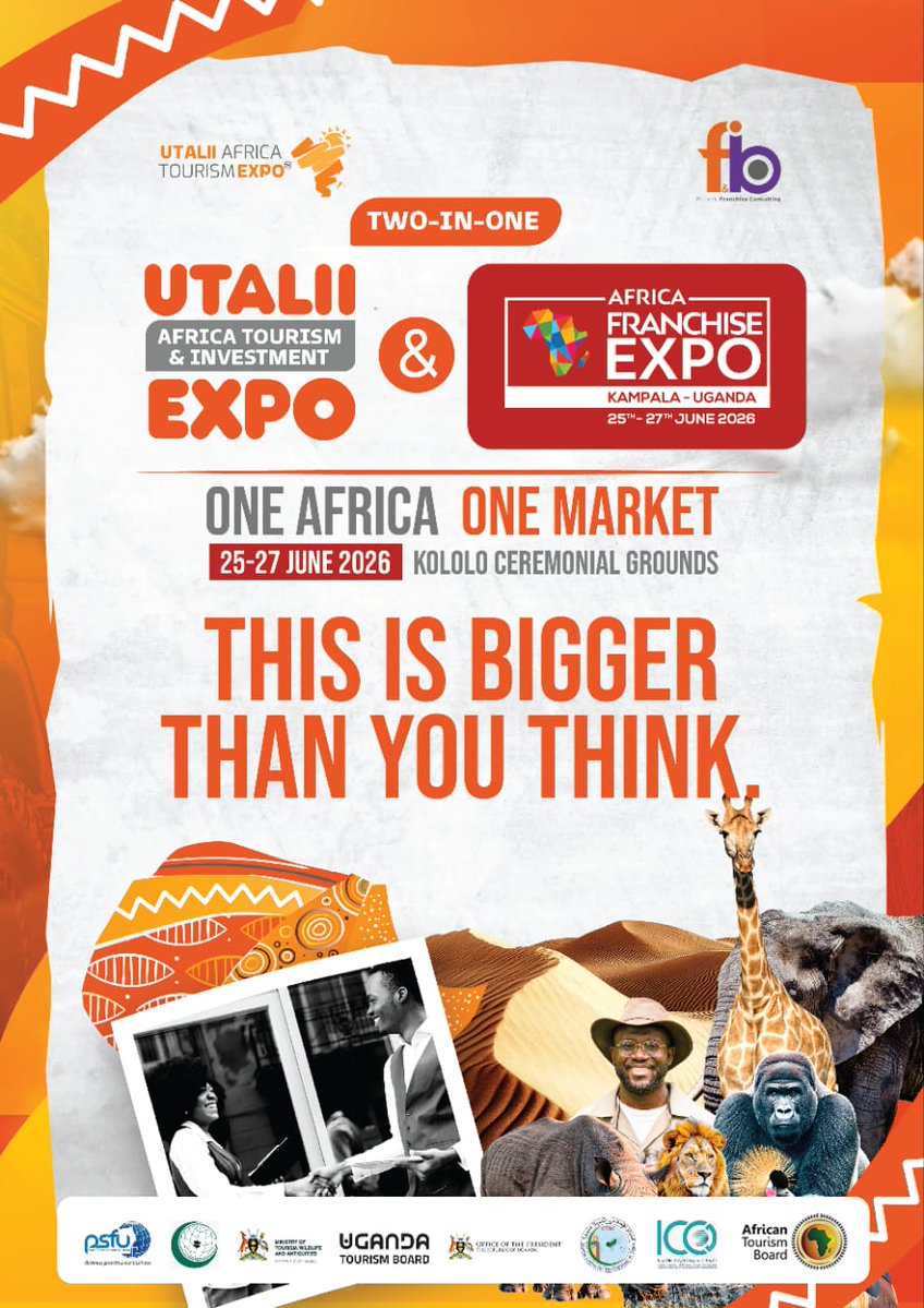 Join a platform driving inclusive growth across Africa. Utalii Expo and Africa Franchise Expo connect innovators, investors, and entrepreneurs. Register now. +256768769184 exhibit@africatourismexpo.com africatourismexpo.com⁠ #UtaliiExpo
 #AfricaFranchiseExpo