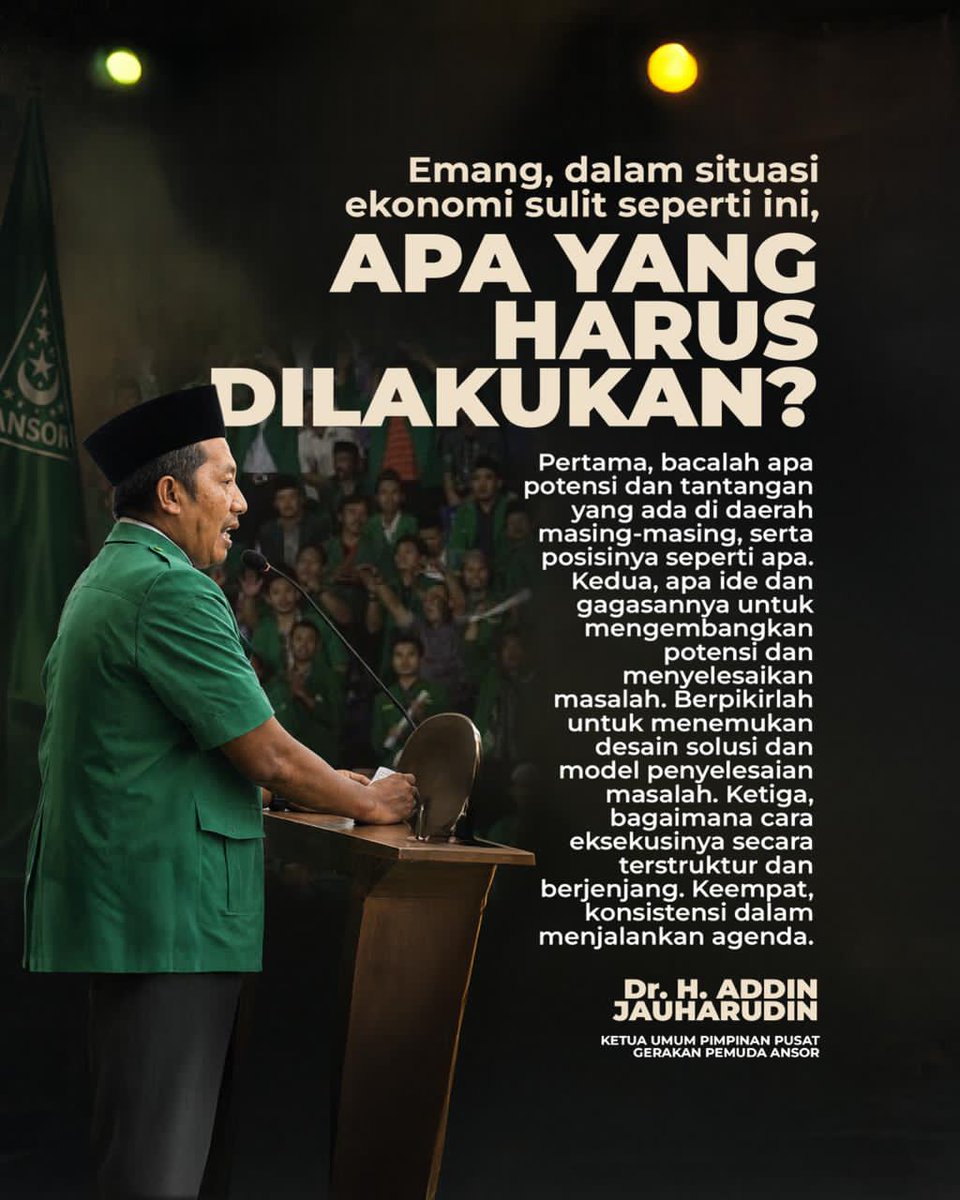 makobanser's tweet photo. Saat ekonomi lagi sulit, Bang Ketum Dr. Addin Jauharudin, membuka satu pandangan kita tentang bagaimana menghadapinya. Tentang hal yang demikian dekat, bersumber dari agama, yaitu membaca.. https://t.co/FtIlPs9ENy