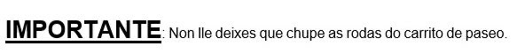 Mañá teño que coidar a meu sobriño.

Eu: pódesme mandar unha lista do que come, a que hora e todo iso?
Miña irmá: