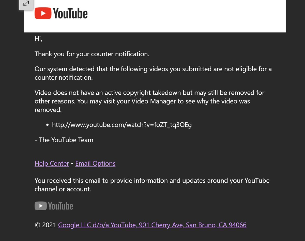 giorgoszotoss's tweet photo. So I tried to contact your legal teams again @TeamYouTube 

They gave me the 2nd reasoning after "inauthentic content" (copyright infringement)

When your own copyright team is telling me I have ZERO copyright violations

All I am asking for is for a real human review

thanks https://t.co/S3dbbVPdK4