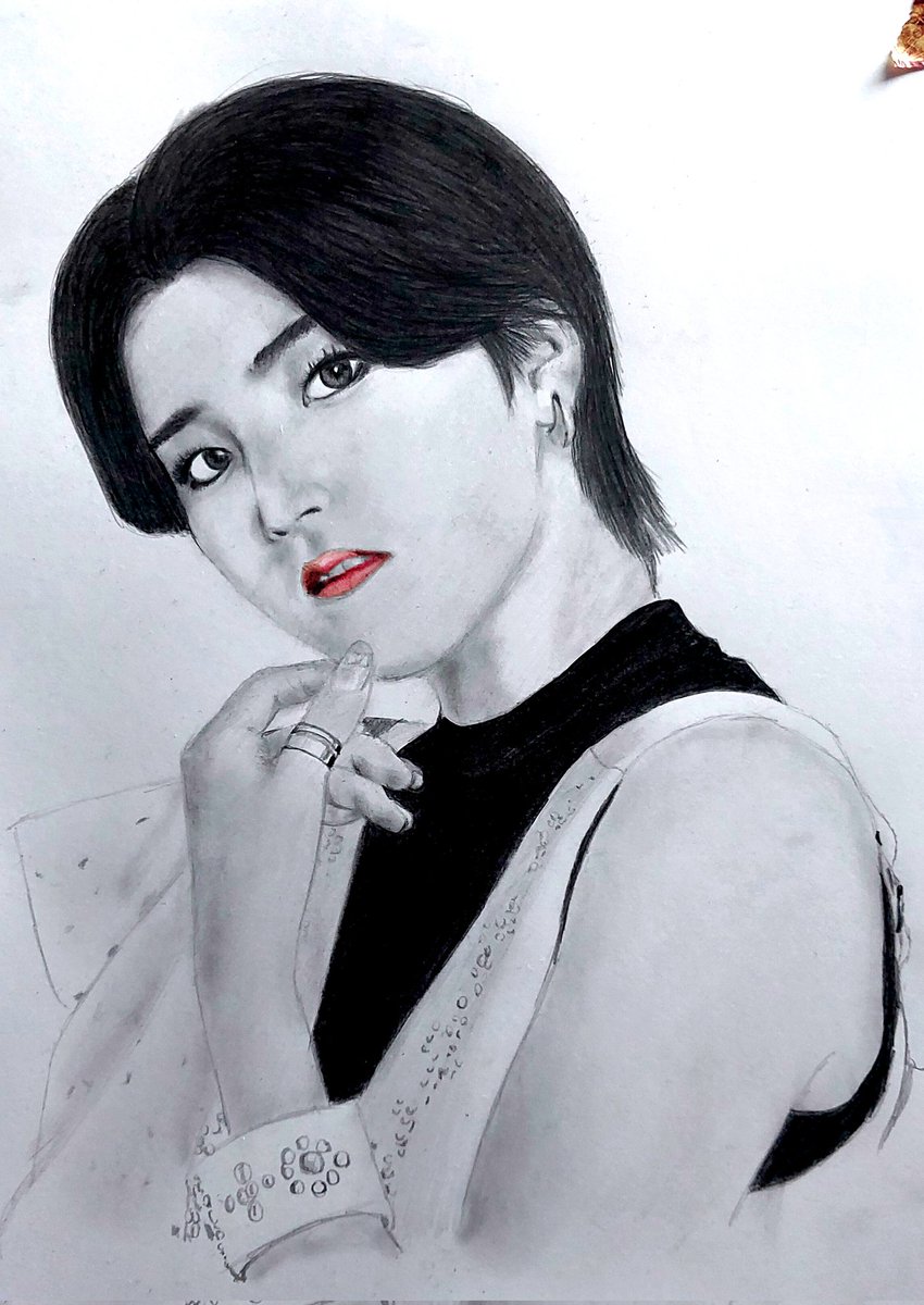 南の島の女性の鉛筆画 久しぶりの鉛筆画amefurasshi 小島はなちゃん amefurasshi解散しちゃっ