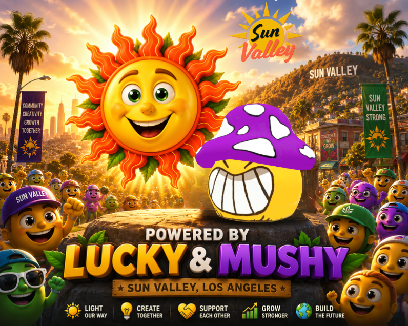 UplandItalia's tweet photo. LUCKY: “A new day rises over ☀️Sun Valley.”
MUSHY: “Time to create something amazing together.”
👉What are you building today in Sun Valley?

Let’s bring the energy🚀

☀️🍄 POWERED BY #LUCKY &amp; #MUSHY

@UplandMe #SUNVALLEYNODE https://t.co/1jPZXaACMj