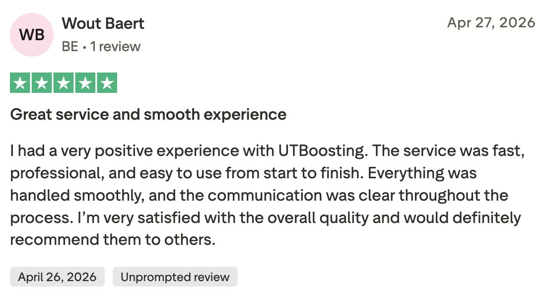 UT Boosting Services 🎮 tweet media