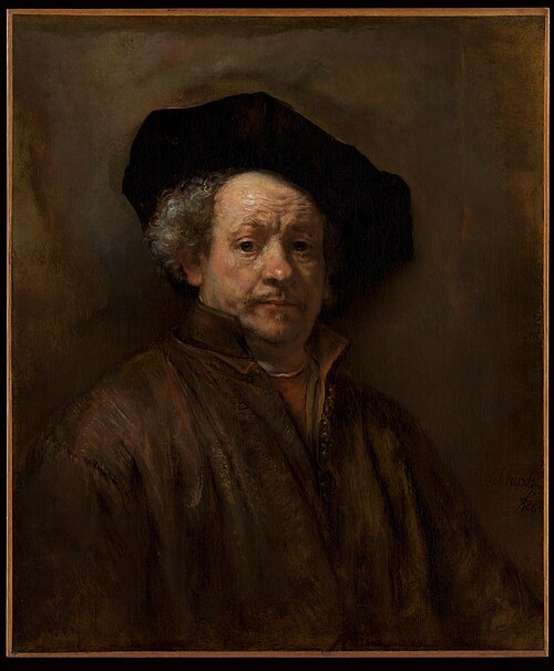 qikipedia's tweet photo. 17th century artist, Rembrandt died in poverty and was buried in an unmarked grave. After 20 years, his remains were dug up and discarded. https://t.co/wUzcaam2m1