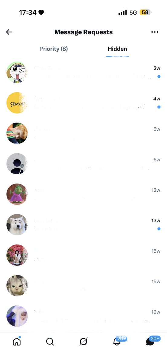 ตอนนี้ DM ในช่อง request จะไม่ขึ้นเดมล่าสุดมาเลย ขึ้นเดมเก่าๆตั้งแต่หลายวีคที่แล้ว ถ้าคนที่ไม่เคยคุยทางเดม จะไม่ขึ้นเลย

* ใครที่ทักเรามาแล้วไม่ตอบเกิน 2 ชม. เมนชั่นมาได้เลยนะคะ กลัวตกหล่นอะไรไป เจอหลายเคสแล้ว ต้องเข้าหน้าโปลไฟล์ถึงจะเห็นขค.ㅠㅠㅠ

ใครมีวิธีแก้ pls help คับ🥲🙏