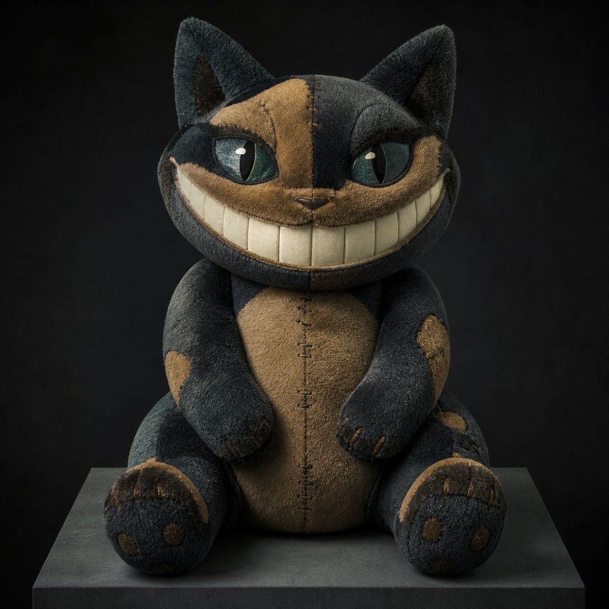 Gothic Cheshire Cat Plush Toy