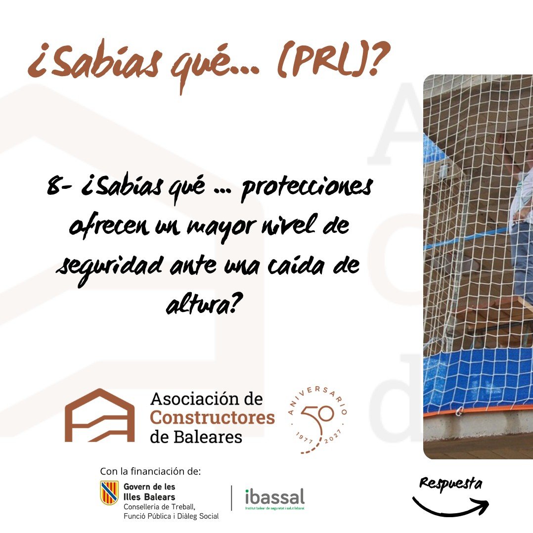 ConstructorsIB's tweet photo. 📢¿SABÍAS QUÉ ... PRL? nº8⃣

Con la financiación del  @Ibassal_Goib

👷‍♀️👷 Cada 15 dias, una nueva pregunta / respuesta sobre aspectos importantes de la Prevención de Riesgos Laborales en un formato más ameno 

¿Crees saber la respuesta? https://t.co/nbdyTtSc9w