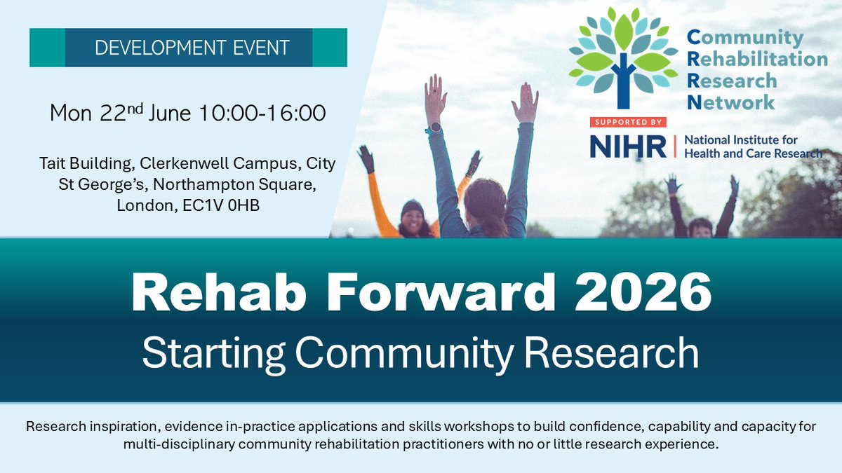 Community Rehabilitation Research Network tweet media
