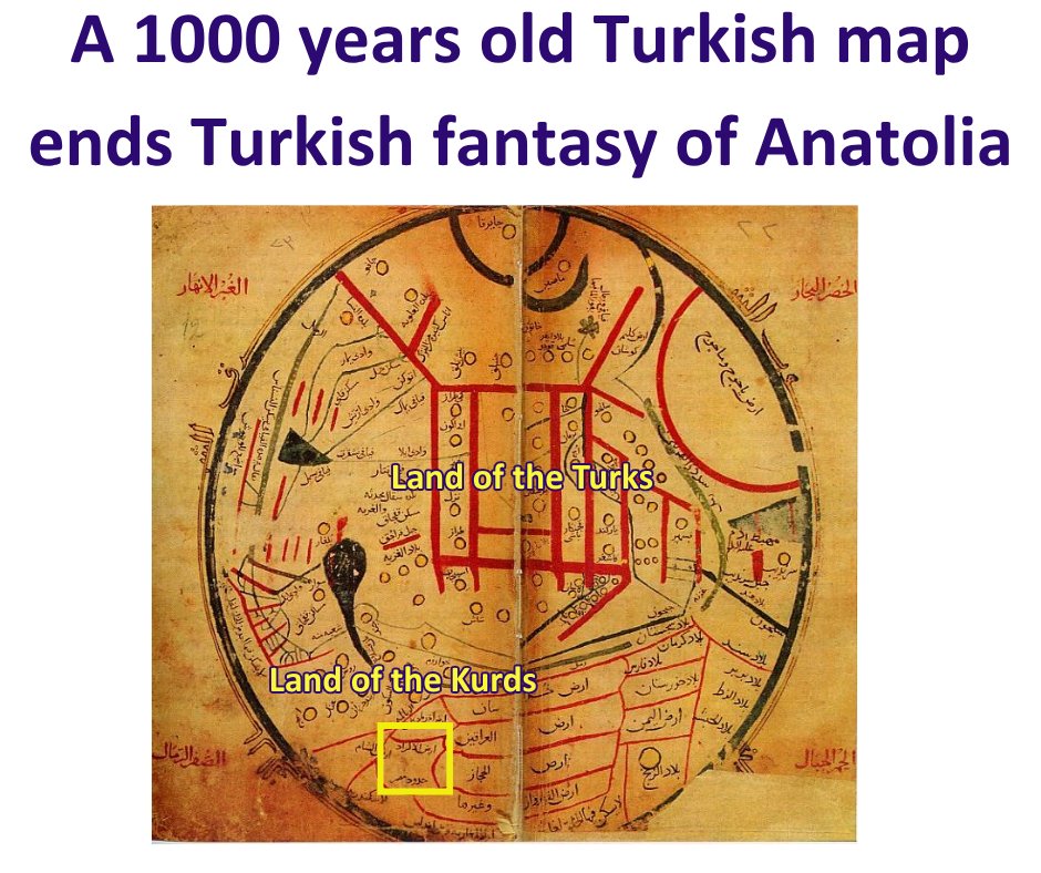 You often hear certain Turkish "academics" claim that Turks have been in Anatolia for 17,000 years while simultaneously asking Kurds, "Where is Kurdistan?"

Yet, the 11th-century Turkic scholar Mahmud al-Kashgari placed the "land of the Turks" in Central Asia while clearly