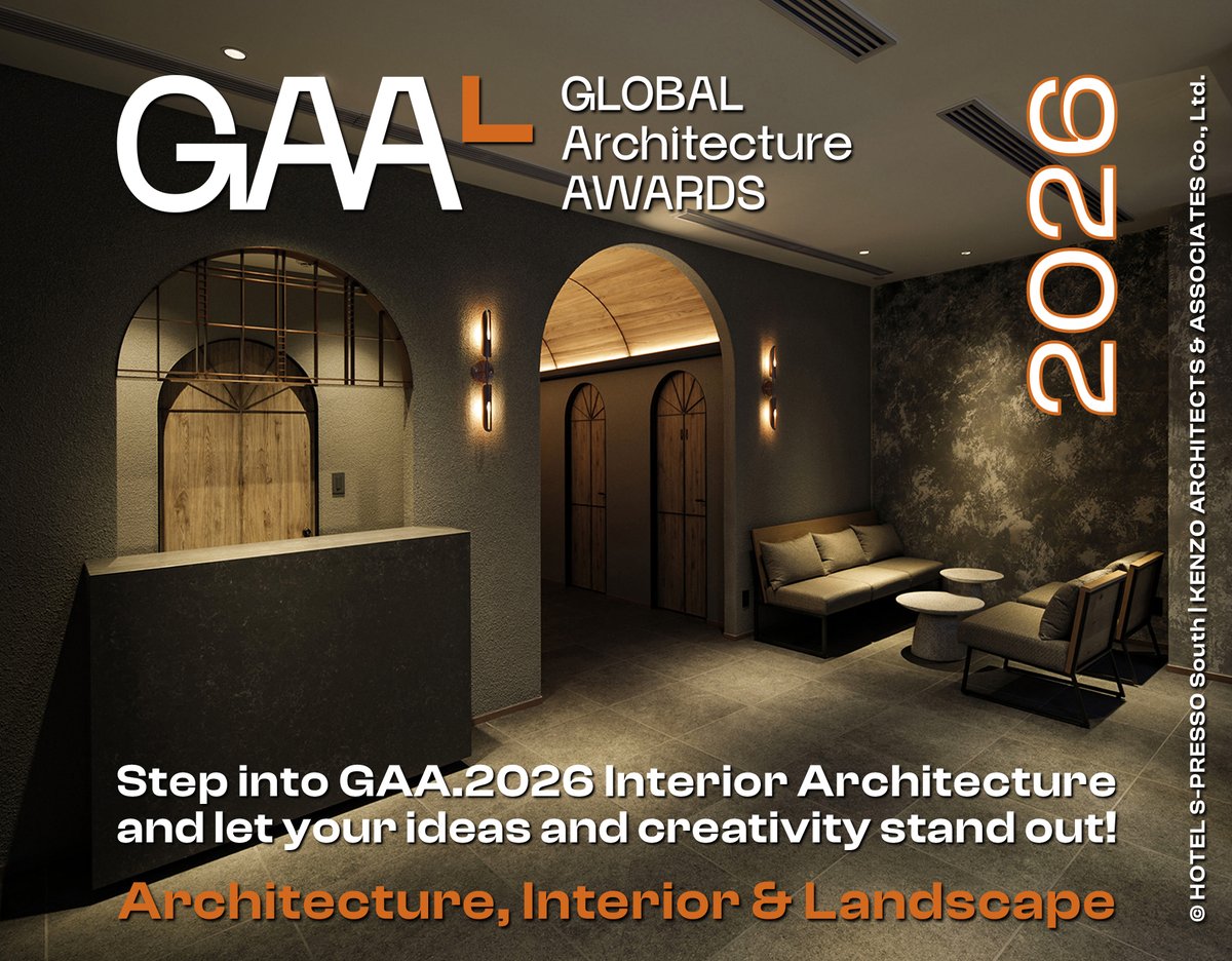 GAA2024's tweet photo. 🏛️ 𝗥𝗘𝗔𝗗𝗬 𝗙𝗢𝗥 𝗚𝗔𝗔 𝟮𝟬𝟮𝟲?

From quiet, intimate corners to bold, expressive environments — interior architecture shapes how we feel, live, and connect.

👇
https://t.co/quXlGf3JIw

#GAA2026 #architecture #competition https://t.co/QNHcfQfcD3