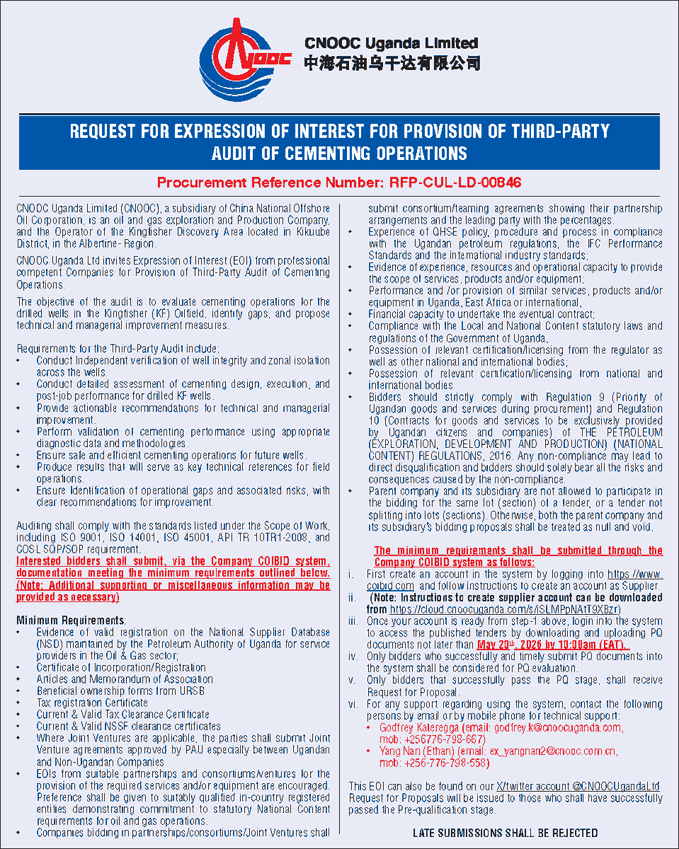 CNOOC Uganda Limited tweet media
