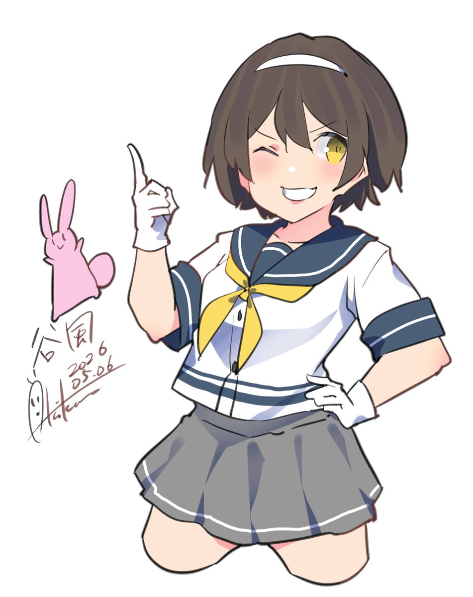 谷風(艦これ) 「谷風『がってん!』 #艦これ #谷風 #艦これ版深夜の真剣お絵描き60分一本勝負」|あき缶@inicaのイラスト