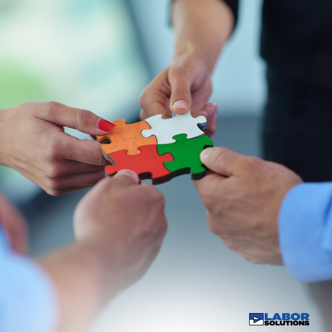 LaborSolutions1's tweet photo. A strong team is built piece by piece. Labor Solutions helps you find candidates who not only meet the requirements but fit your team and your workflow. Learn more about how we help business find qualified job seekers at https://t.co/dII3oBfbzn https://t.co/bCY6GQrEhN