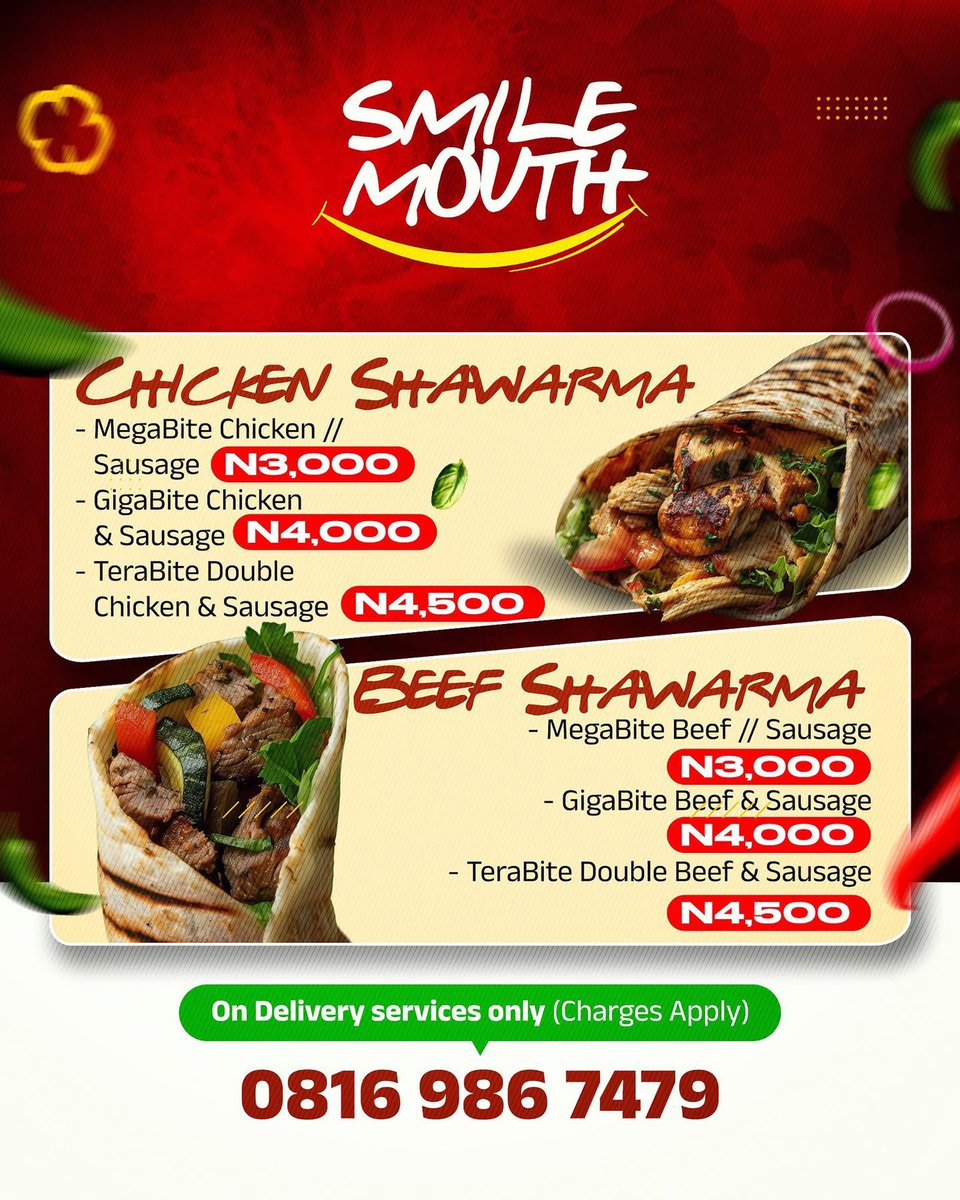 TeeMeeNorth's tweet photo. What’s a weekend without our deliciously made shawarma????

Every bite will move you to take another bite. Pause the imagination 😅 send a DM now let’s plan your treat for Friday.

📍Kaduna https://t.co/KbkDg8OHYA
