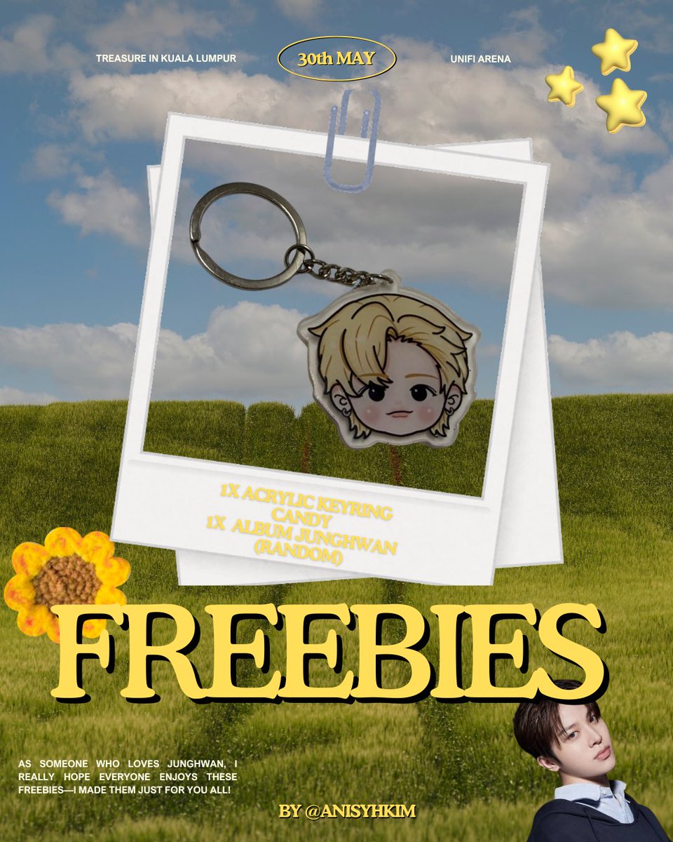 TREASURE PULSE ON IN KL
- freebies by <a href="/anisthkim/">thenisss/ts 👀</a> ⋆.𐙚 ̊ 

♡ limited to 70pcs only
♡ rt &amp; like would be appreciated

how to claim;
♡ just say “hi junghwan comel” to me on dday

time &amp; date : TBA (will announce 2 days before concert) 

#TREASUREinKL #PULSEONinKL