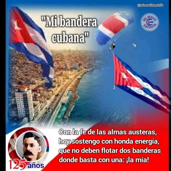 EAAjesusargeo's tweet photo. 127 Aniversario de ser publicado el poema "Mi Bandera " escrito por Bonifacio Byrne.
#Cuba
#MiBandera https://t.co/LPULTDVOKp