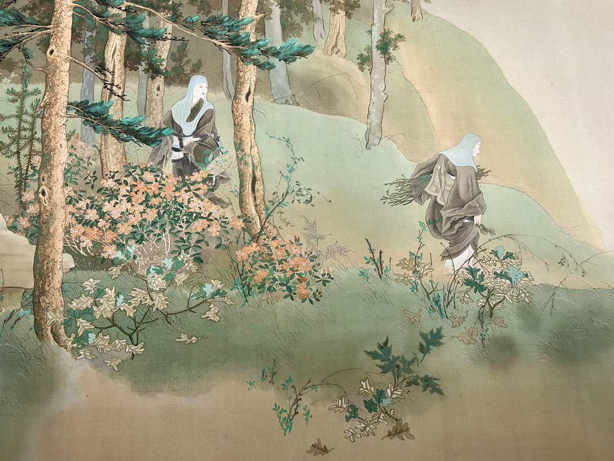 obinata164's tweet photo. 本日はお休みだったので
会期終了間際に
下村観山展へ
「弱法師」の展示期間が終わって
しまったのは残念でしたが
「大原御幸」は素晴らしかった https://t.co/ujZe2cWTCh
