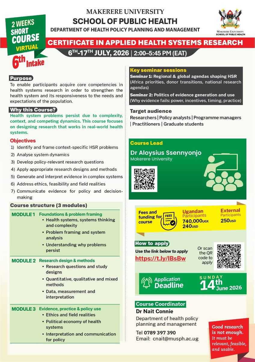 Makerere University School of Public Health tweet media