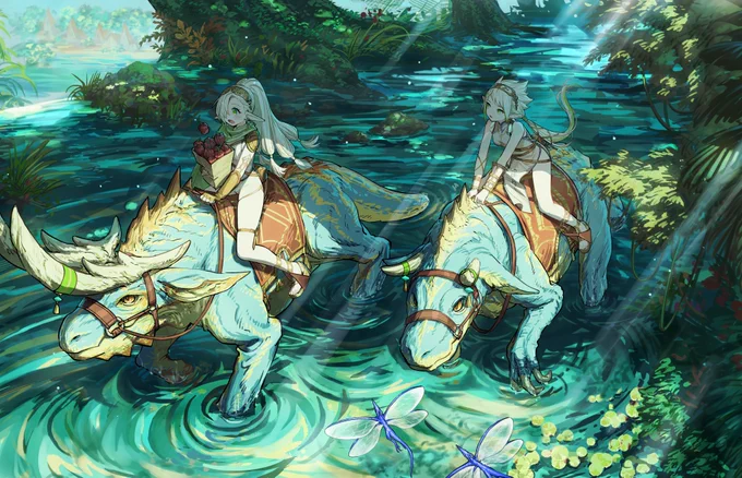 『水の流るるこかげ道』 #OC