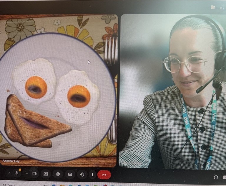 CallEEAST's tweet photo. 😂🎥 Are video filters ever not funny?
During a call today, our Head of Commercial had a few… technical issues on a Google Meets call 👀
Let’s just say — for a solid 5 minutes, we were being addressed by a wizard 🧙‍♂️
Sometimes it’s the unexpected moments that make the day. ✨ https://t.co/9DJCEFkBci
