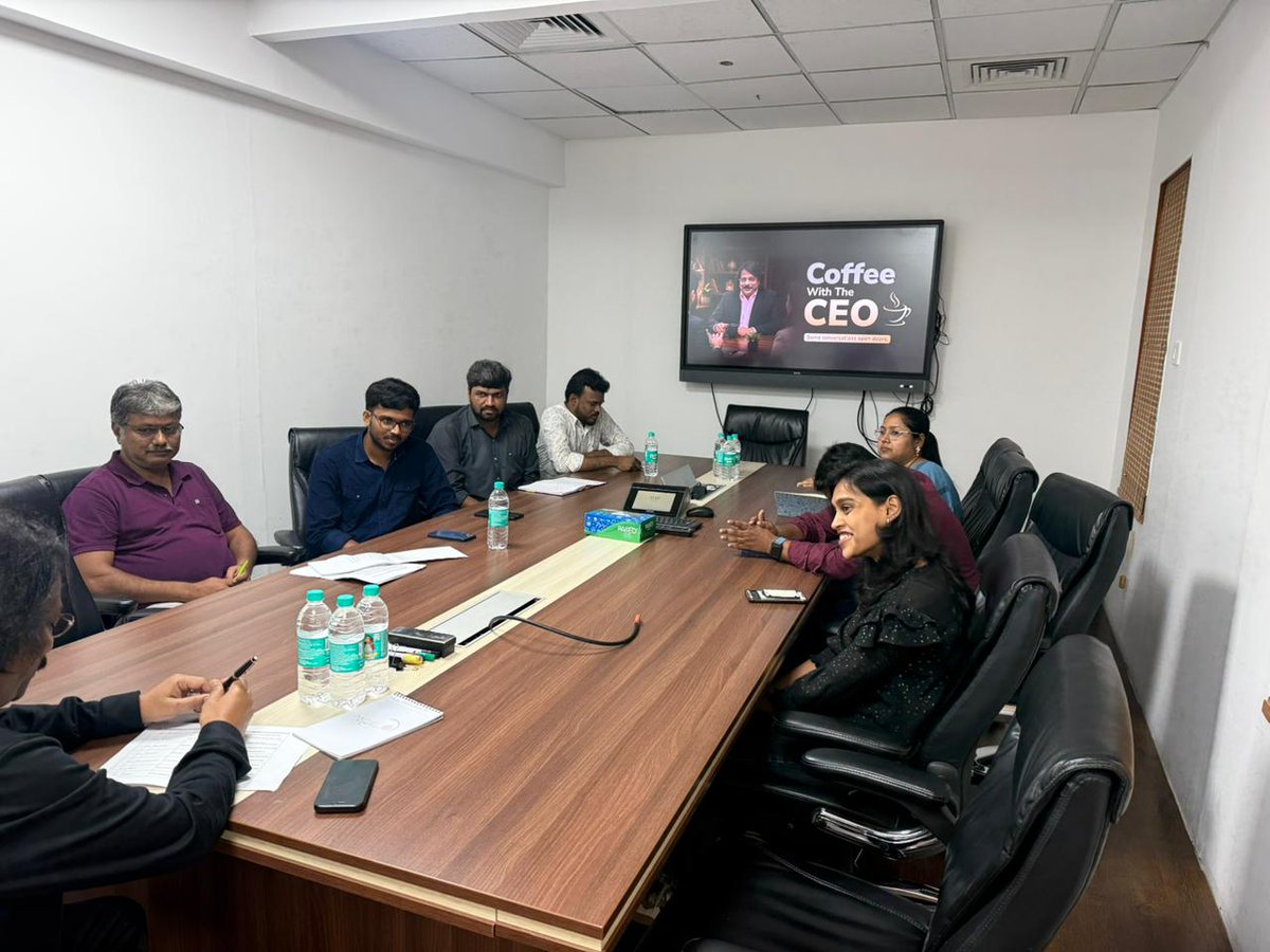 k7computing's tweet photo. Kesavardhanan J, Founder &amp; CEO of K7, held informal sessions with K7ites, answering questions, sharing ideas, and hearing every voice. Open conversations like these strengthen collaboration and culture.

#CoffeewithCEO #K7ites https://t.co/33K5fhHkb1