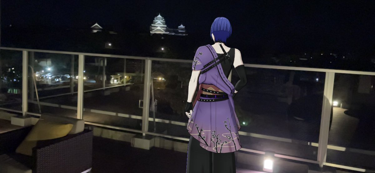 str___H's tweet photo. お城のライトアップと一緒に🏯📸
#GWもライエモ https://t.co/WpTFdjl0RF