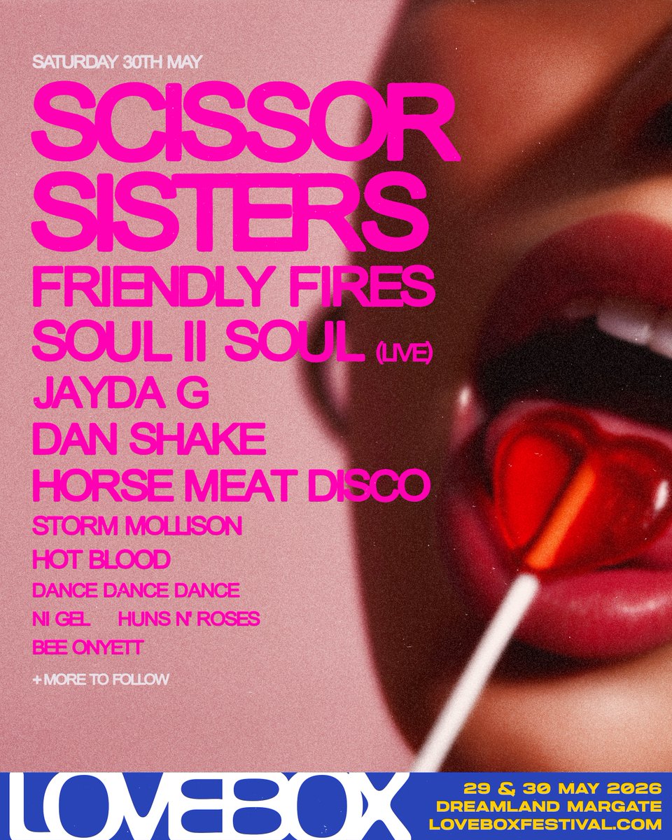LoveboxFestival's tweet photo. Sat 30th May. 🗓️ Sea breeze in your hair, sun on your face, coastal views.
Soundtracked by @scissorsisters, @FriendlyFires  and @horsemeatdisco .
Saying hello to summer with your best mates, loosing track of time. Pure bliss 💭

Final tickets selling fast... https://t.co/U1cFxnb8mg