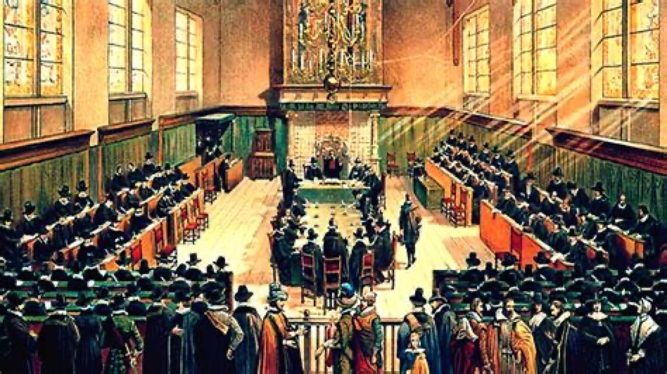 #OTD May 6, 1619:
The Canons of Dort, a Calvinist response to the Arminian Remonstrance, are promulgated in Dort’s Great Church before a large congregation.
