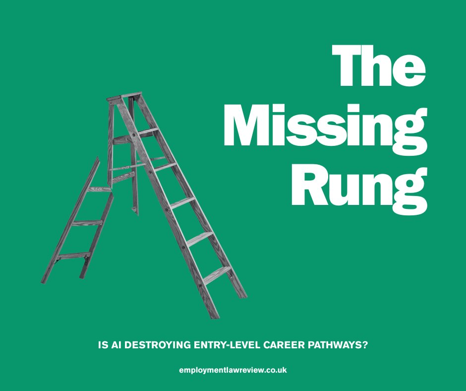 EmpLawReview's tweet photo. AI is changing the workplace, but is it eroding career pathways for young people? As businesses automate entry-level work &amp; use AI in recruitment, concerns are growing about reduced opportunities for graduates &amp; junior workers: https://t.co/DmkYwISEJa

#UKemplaw #employmentlaw https://t.co/tTvKMUlW6X