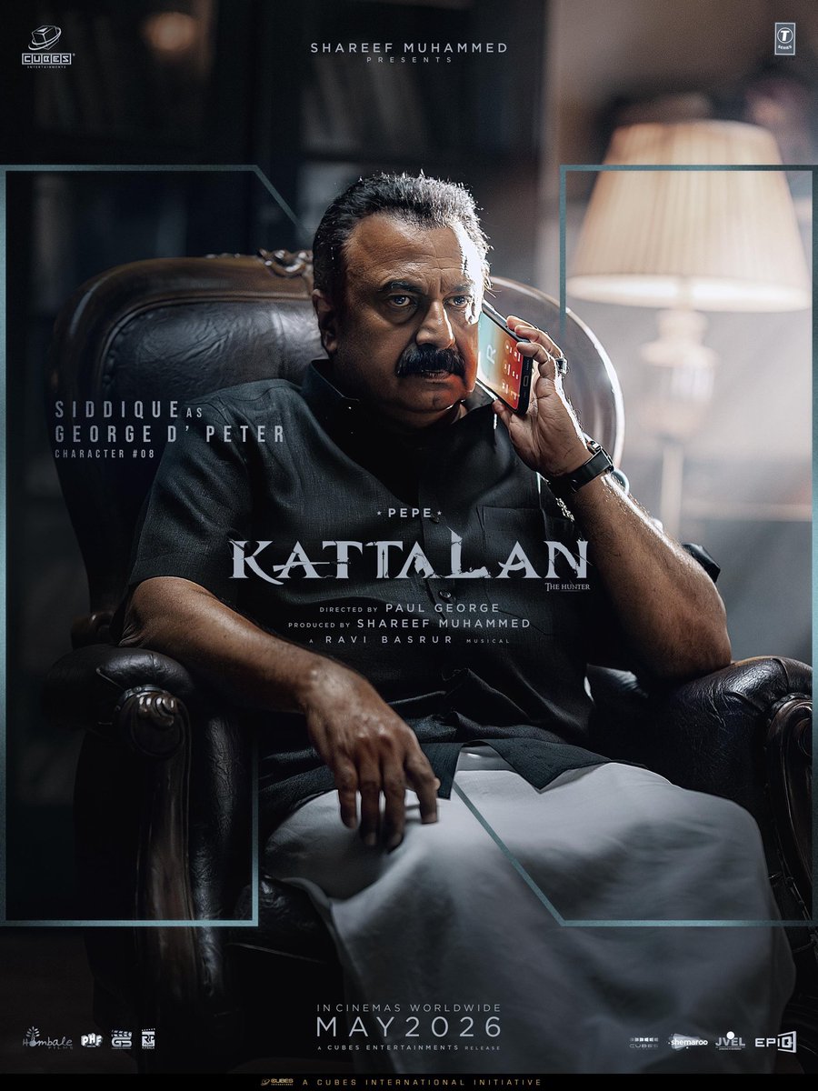 AbGeorge_'s tweet photo. #Siddique as George D’ Peter in #Kattalan 

#Marco Universe 👀

May 2026 Release https://t.co/L7AMWhs4lq
