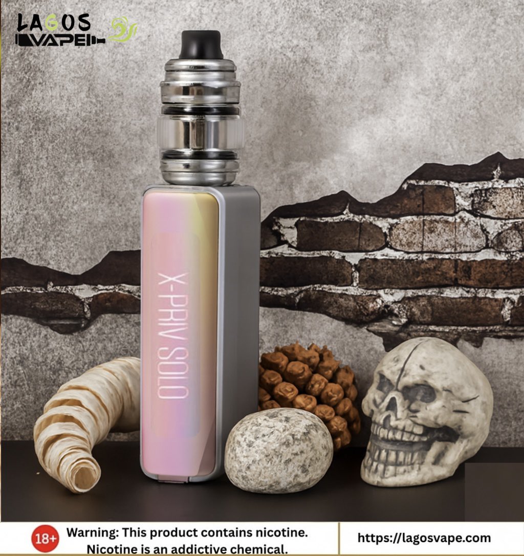 LagosvapeNg's tweet photo. Thereβs a difference between using something and actually having control over it.
X-Priv Solo makes that clear.
Take a look via the link in bio
#lagosvape #smok #lifestyletech #dailychoice #vapeng https://t.co/ENv7Xr6n8g