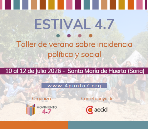 movimiento4_7's tweet photo. ABRIMOS REGISTRO🚀ESTIVAL 4.7

Te invitamos a un encuentro para fortalecer la incidencia política y social en Educación para el Desarrollo Sostenible y Ciudadanía Global🌎

Para entidades, docentes, jóvenes comprometidos con la educación transformadora 🔗https://t.co/4CJ25rRATg https://t.co/QgtOkBPYmE