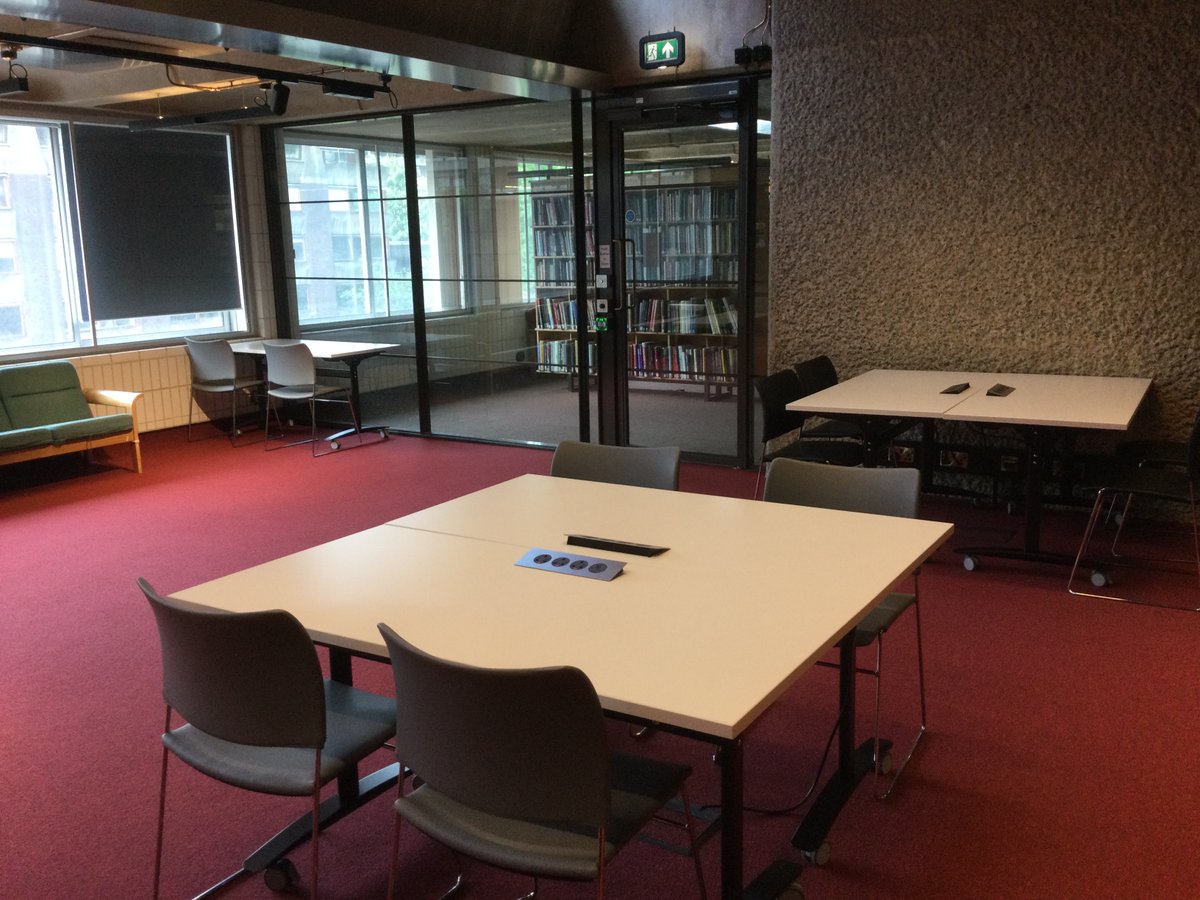 barbicanlib's tweet photo. Our new Community Room is now open to the public! It is a great study space, with desks and sockets, and also a place to relax on a sofa!

🧑‍💻📚

We also use it for classes and it is available to hire. Email blcroom@cityoflondon.gov.uk for enquires. https://t.co/mBm1u6N5lr