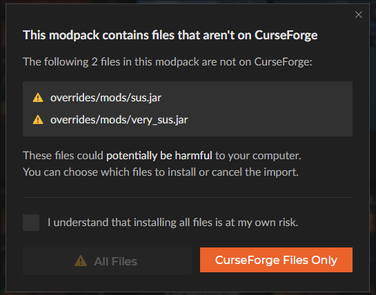 CurseForge tweet media