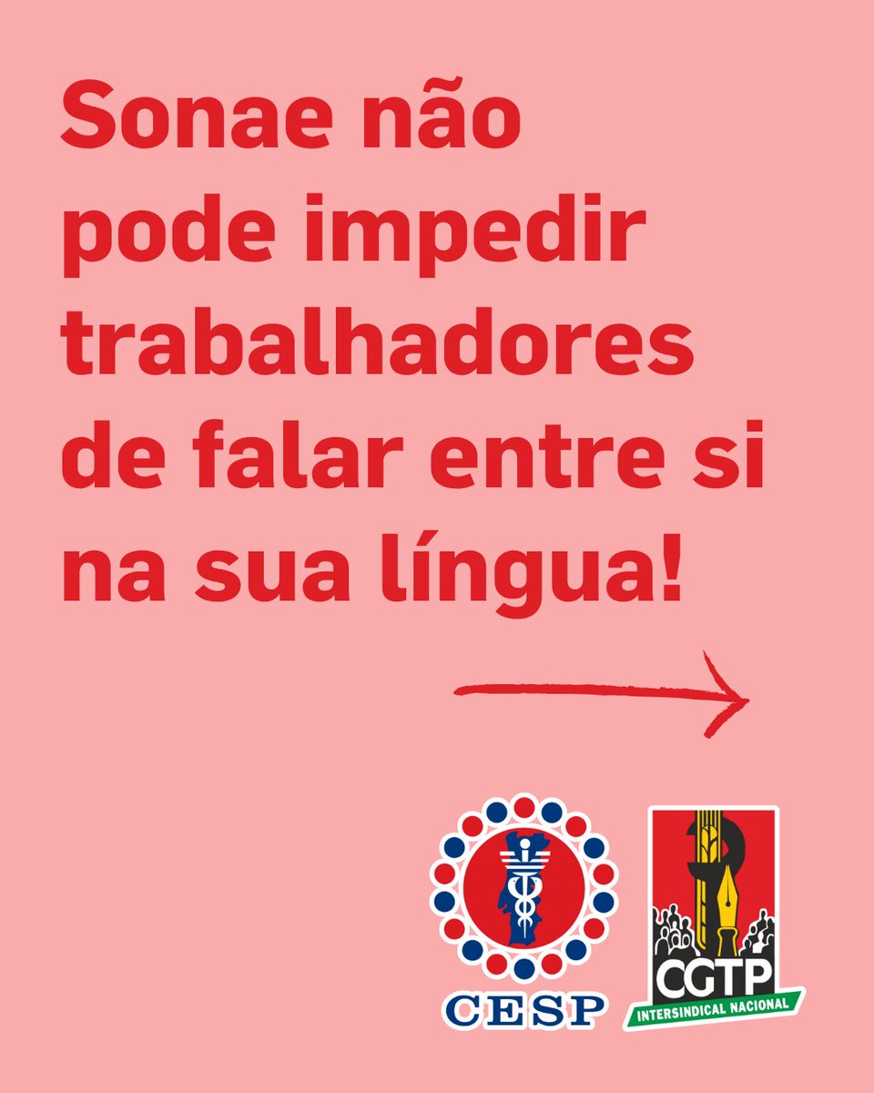 Sonae não pode impedir trabalhadores de falar entre si na sua língua!

As chefias dos armazéns de logística da Sonae na Maia impedem os trabalhadores de falar entre si na sua língua, o crioulo. ⬇️