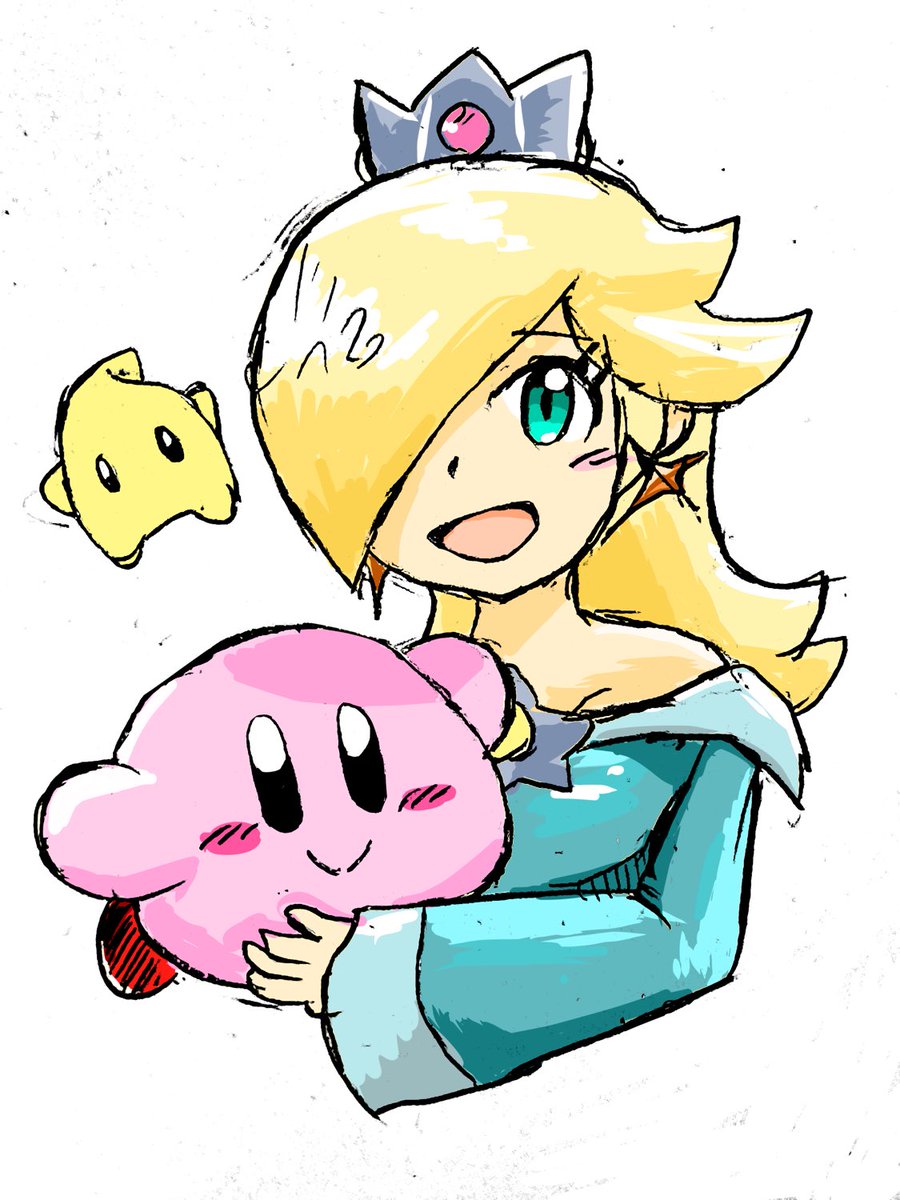 ロゼッタとカービィ描きました🌟