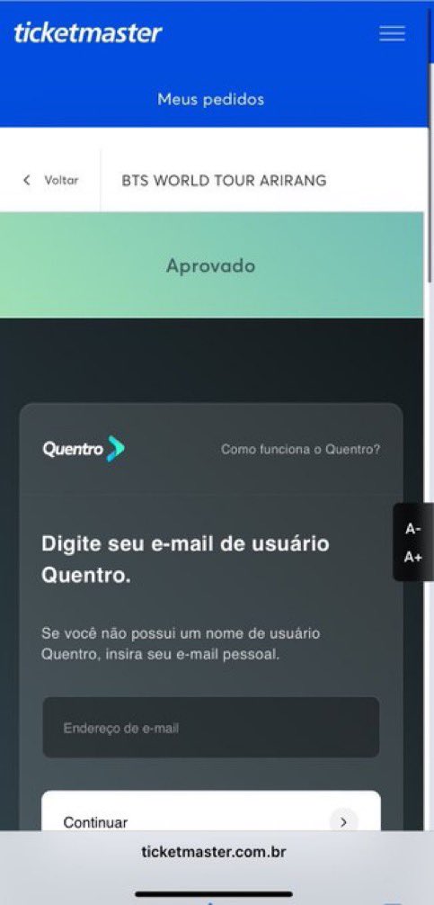 Bom dia, Vendo ingressos para o BTS dia 31
•Pista / cadeira inferior ( meia e Interia )
•Comprovo tudo !

•Transferência via quentro

Chama na dm  📲

Transferência imediata pra sua conta da Quentro !! 

tags: venda/compra/ingresso/show/
BTS/dia30/compro/vendo/procuro