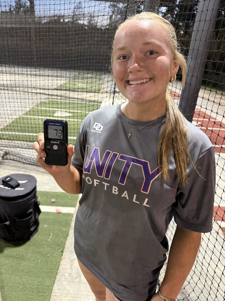 HarrellAub19186's tweet photo. Hit a new milestone today exit velo  73 💪🥎 Class of 2031 and Hard work paying off, but there’s a lot more coming.

Look forward to playing in Gardendal Alabama in PGF Super Select 
@Unity12U @TexasTechSB @TexasSoftball @PresleyHarris10 @TexasCoachWhite @OU_Softball https://t.co/qsxPWP3wi6