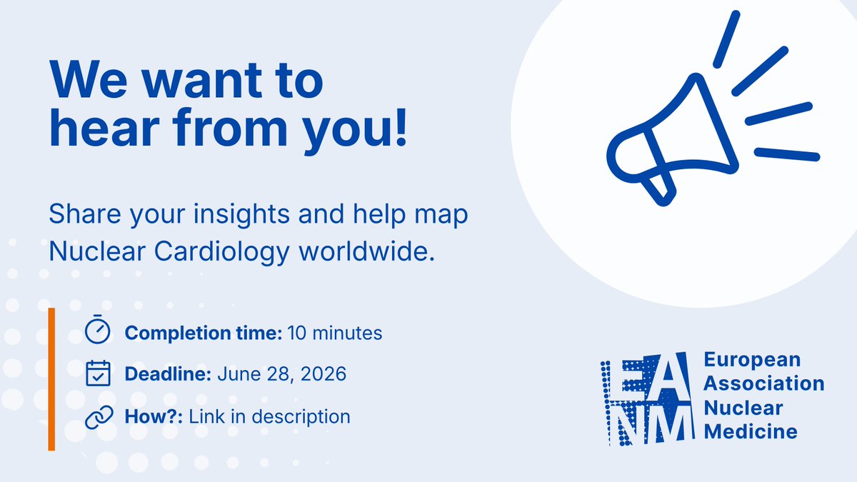 European Association of Nuclear Medicine (EANM) tweet media