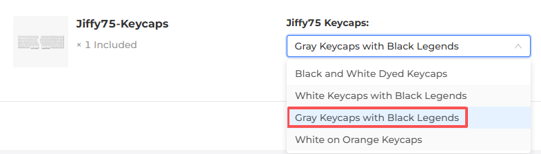 JezailFunder's tweet photo. 🙏 Sincere apologies for a survey error! The 3rd option is incorrectly labeled as "Gray with Black Legends".

✅ Correct: White keycaps with grey legends.

Please refer to the detailed image on the left when selecting. We are truly sorry for the confusion! 🤍#Jiffy75 https://t.co/aUoiV3RDE0