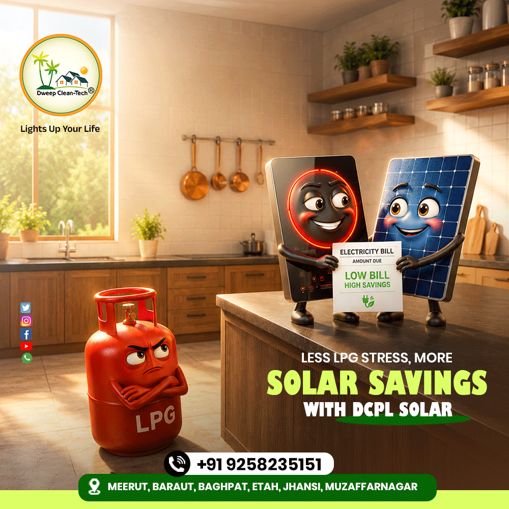Dweep_CleanTech's tweet photo. 🔥 **No High LPG Tension — Switch Smarter with DCPL Solar!** ☀️⚡

Say goodbye to rising LPG costs.
Choose a cleaner, smarter way of living with **DCPL Solar** —

**“Less LPG Stress, More Solar Savings — with DCPL Solar.”** ☀️
📞 **Call Now: 9258235151**

#DCPLSolar #GoSolar https://t.co/sEHun1ugnt